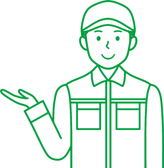 東岐運輸の男性社員のイラスト